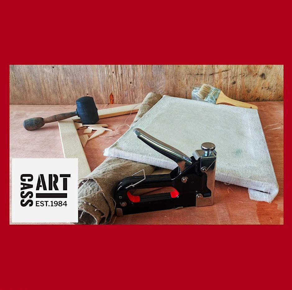 Canvas Making - Practical workshop at Cass Art at Cass Art