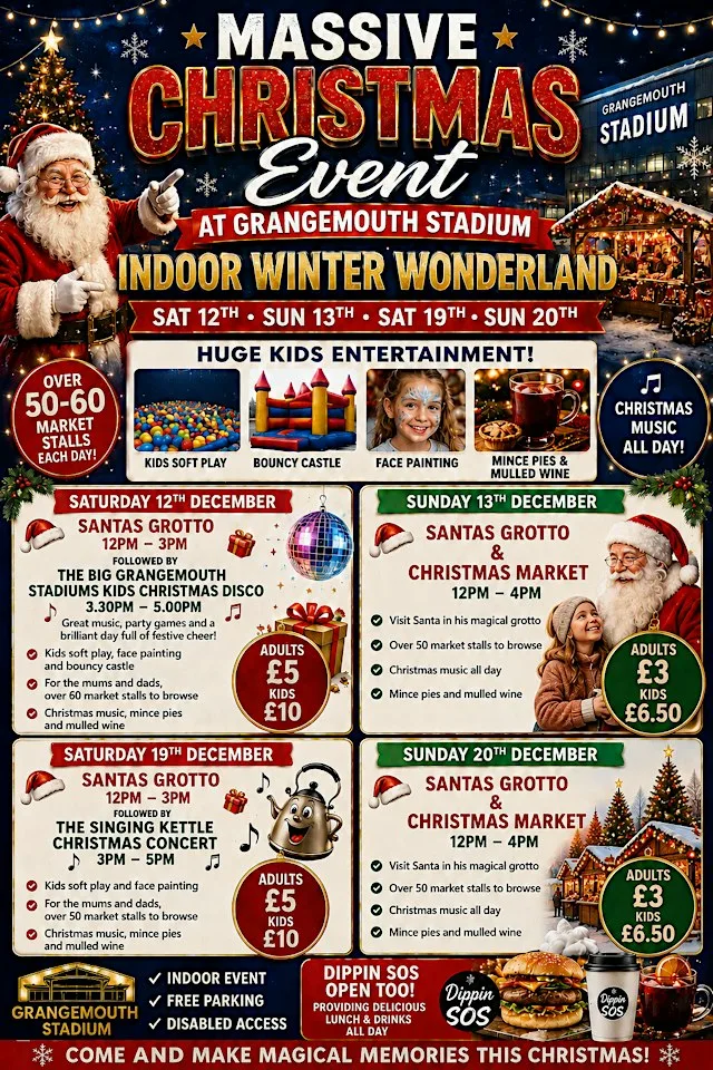 Grangemouth Stadium Winter Winderland Christmas Market and Santas Grotto