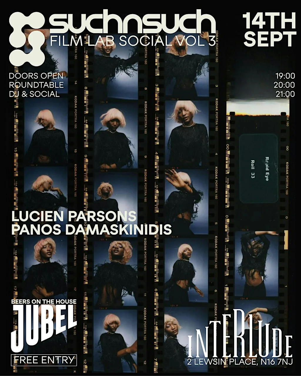 SUCHNSUCH Film Lab Photographers Panel + Social Vol 3 at Interlude Studios, Stoke Newington