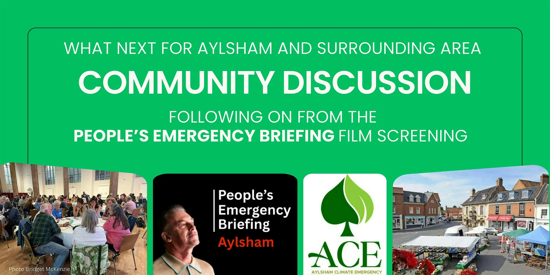 People's Emergency Briefing - Aylsham Community Discussion at Town Hall