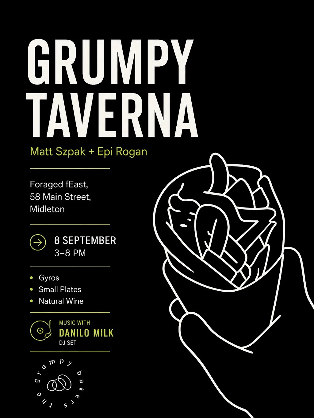 Grumpy Taverna at 58 Main St