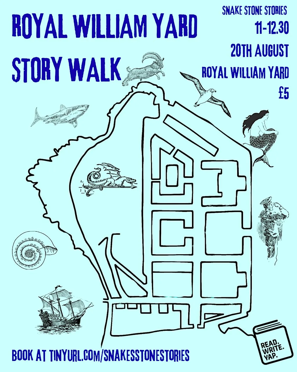 Story Walk - Royal William Yard - (Read-Write-Yap festival) at Royal William Yard