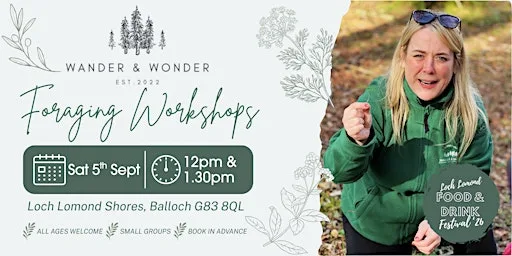 Foraging Workshops with Wander & Wonder at Loch Lomond Shores