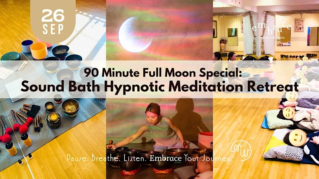 90-Min Hypnotic Sound Healing Retreat - Sound Bath & Guided Meditation (A) at Newbury Dance Studio