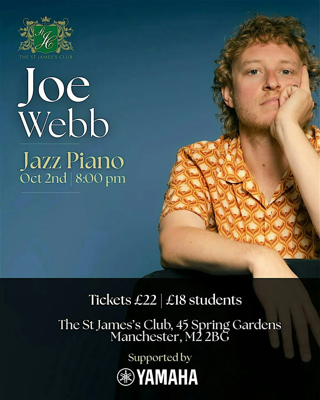 Joe Webb at the St James’s Club