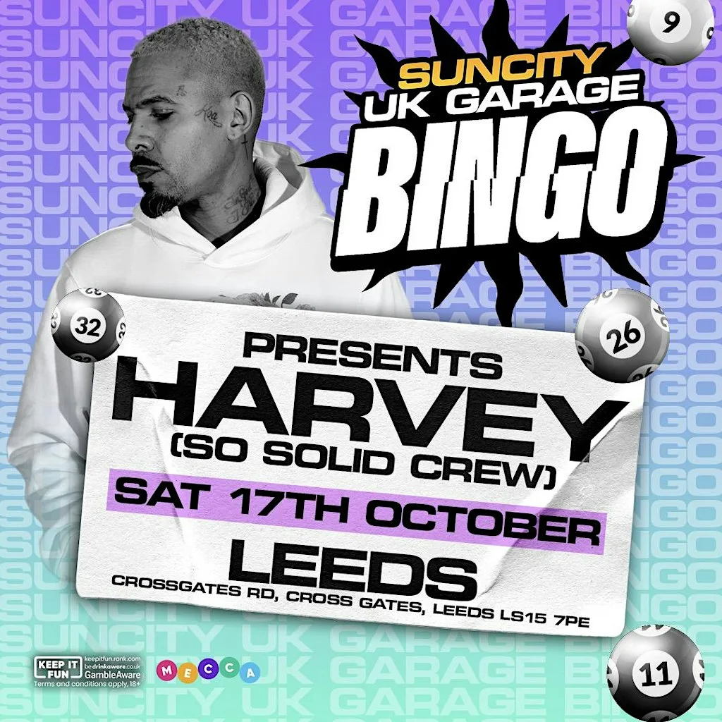 SUN CITY UK GARAGE BINGO |LEEDS| at Mecca Bingo Leeds Crossgates