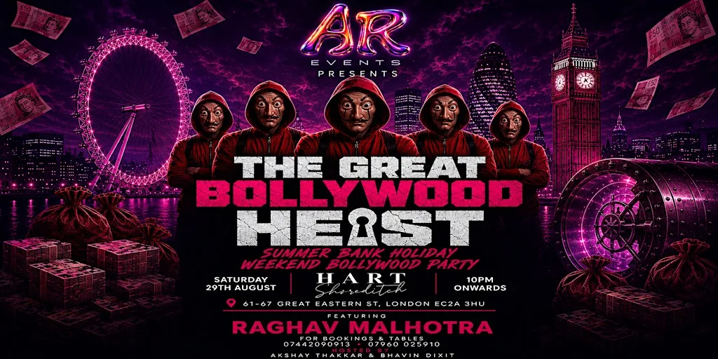 BOLLYWOOD HEIST LONDON || Ft. RAGHAV MALHOTRA || SHOREDITCH TAKEOVER || at Hart Shoreditch Hotel London, Curio Collection by Hilton