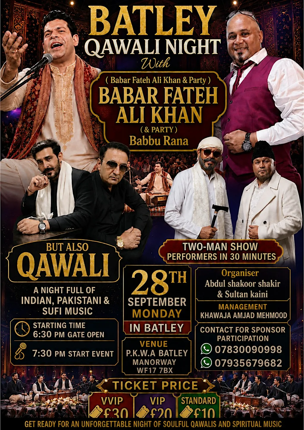 Batley Qawali Night 2026 | Babar Fateh Ali Khan & Party Live