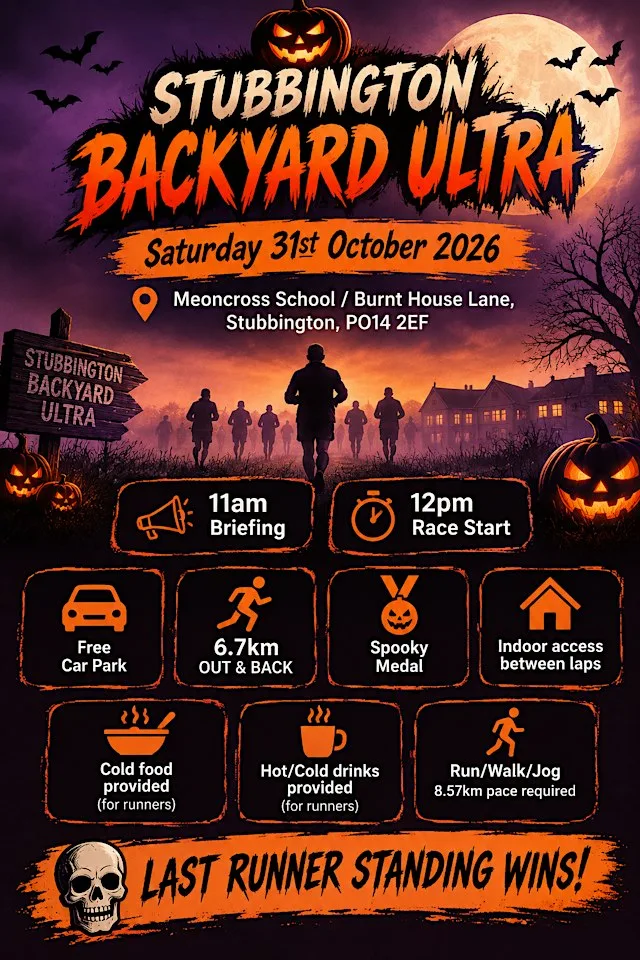 Stubbington Backyard Ultra at Meoncross School