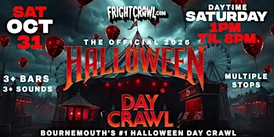 The Fright Crawl | Bournemouth Halloween Day Bar Crawl 2026 | Sat, Oct 31 at TBA