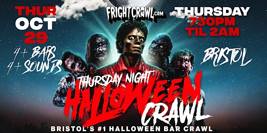 The Fright Crawl | Bristol Halloween Bar Crawl 2026 | Thursday, October 29 at TBA