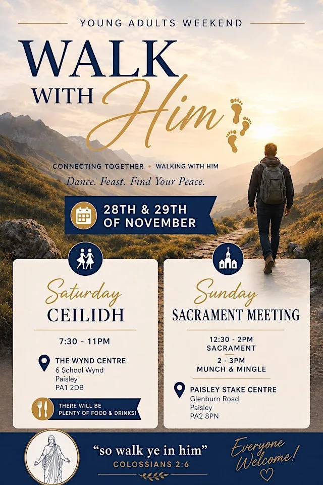 YA Walk With Him Glasgow Weekend at THE WYND CENTRE