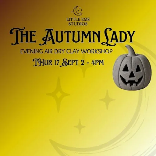 THE AUTUMN PUMPKIN Air Dry Clay Afternoon Workshop