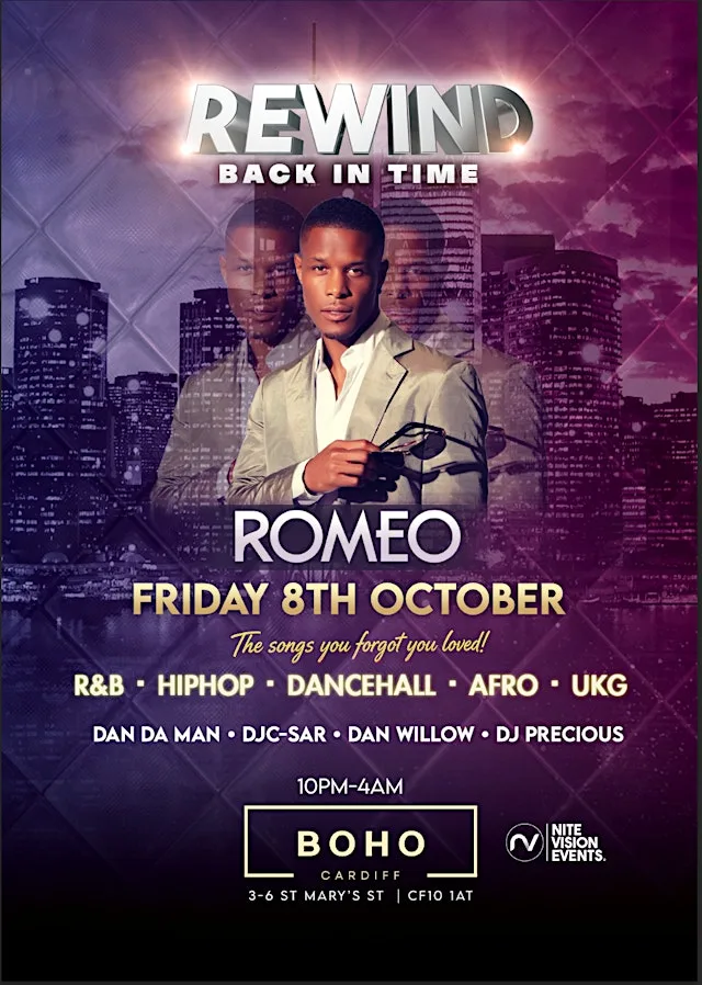 REWIND Cardiff - Presents Romeo So Solid