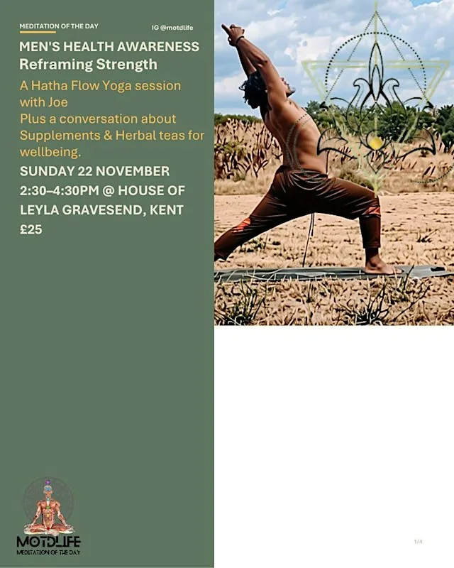 Men's Health Awareness: Mens Yoga at House of Leyla