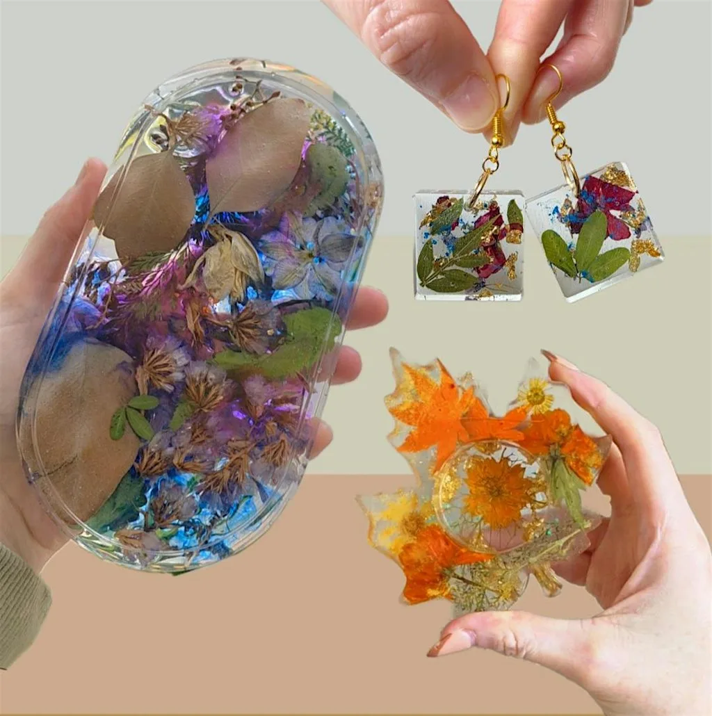 BRSHES, Pressed Flower Epoxy Resin Workshop - Autumn Inspired! Glasgow at BRSHES