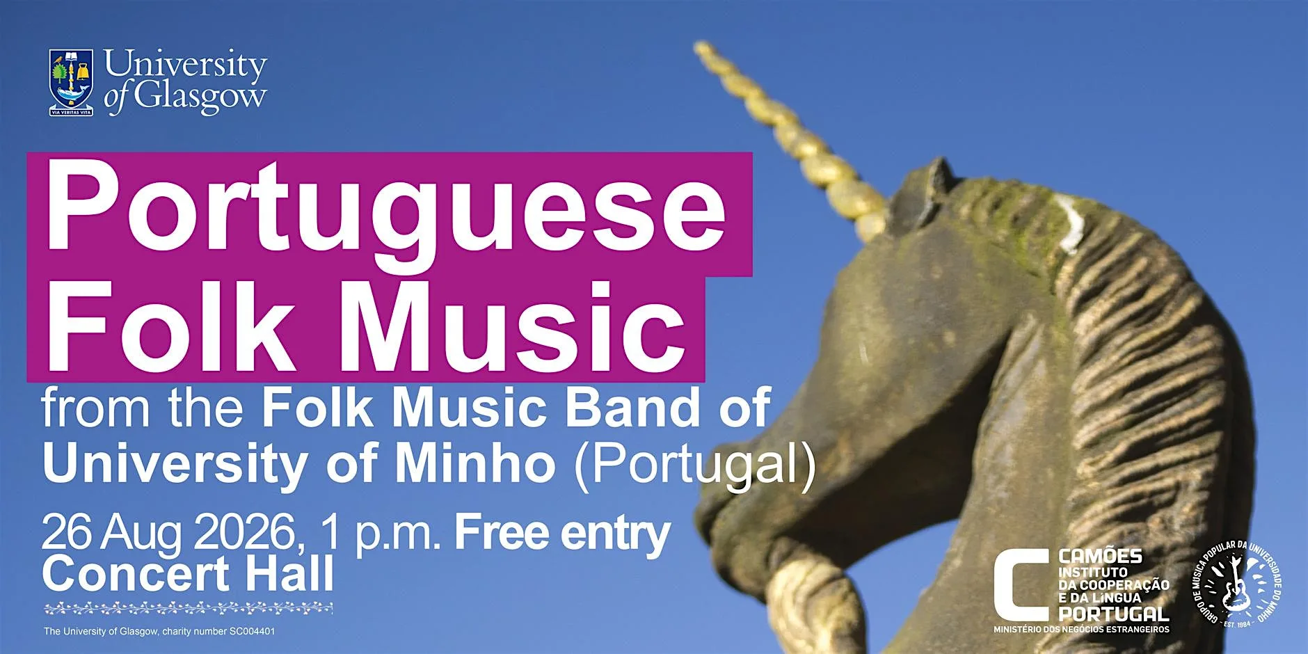 Portuguese Folk Music from the University of Minho (Portugal) at University of Glasgow Concert Hall