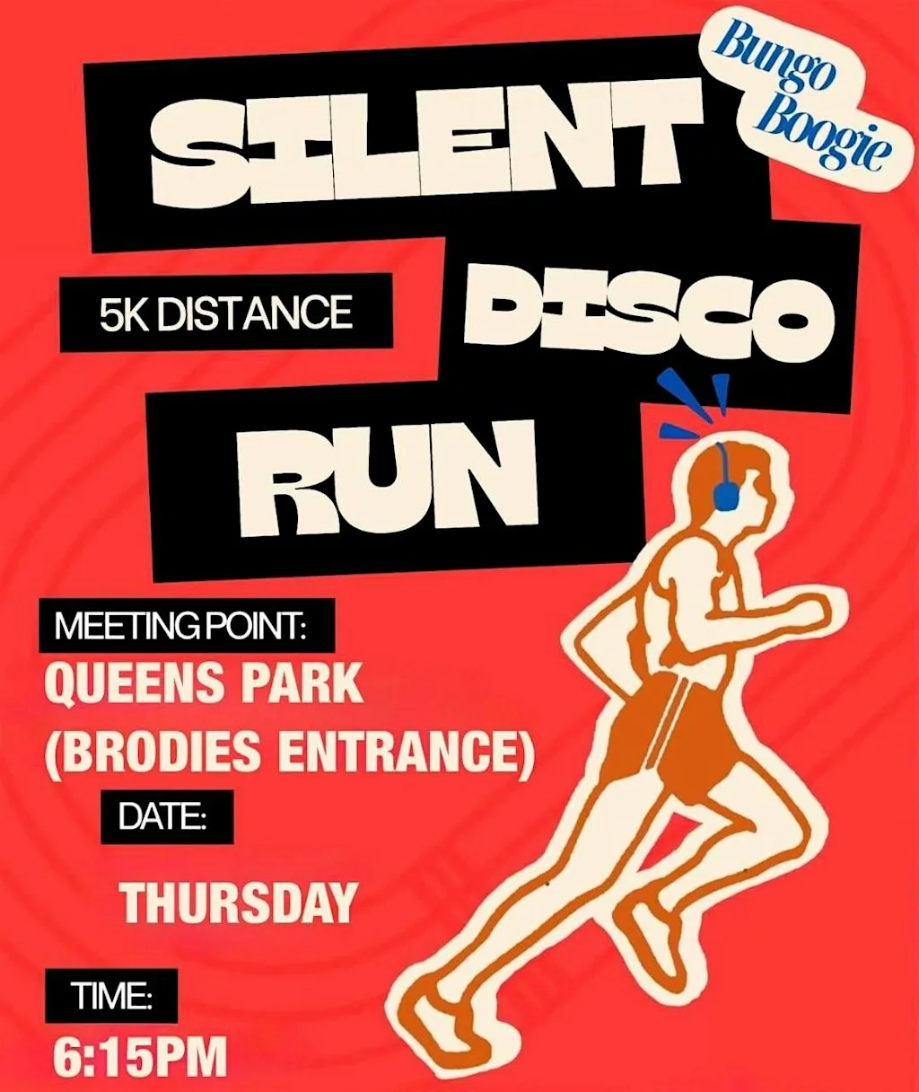 Bungo Boogie. Silent Disco 5k at Brodies Bar Queenspark Gstes
