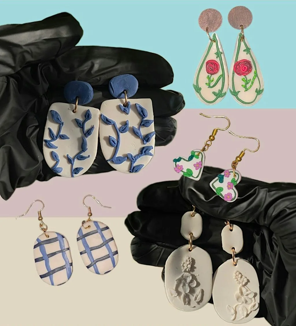 BRSHES, Clay Earring Making Workshop - Winter Inspired! Glasgow at BRSHES