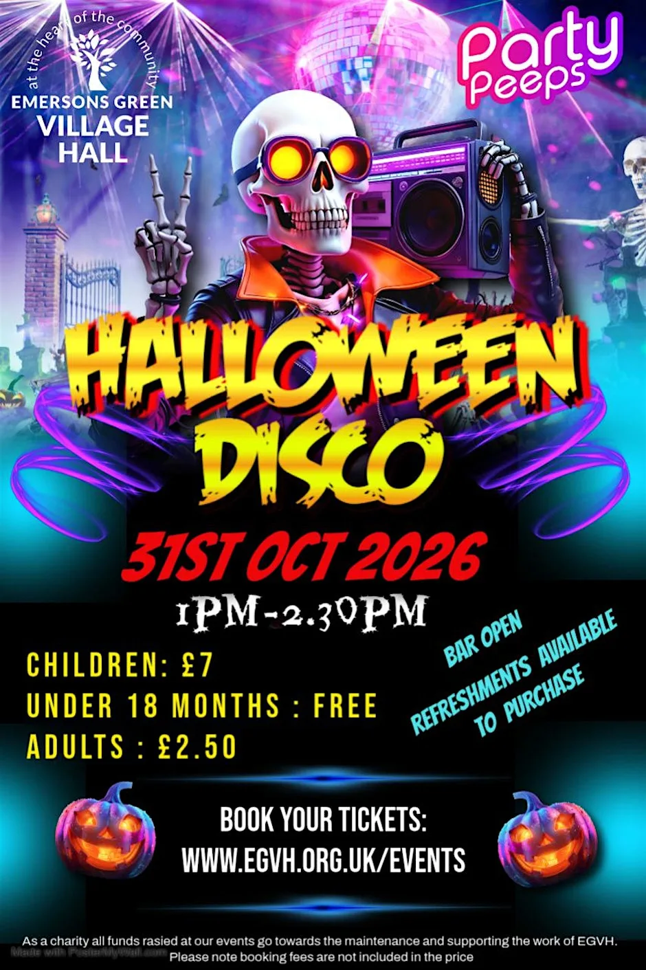 Halloween Disco at Emersons Green Village Hall