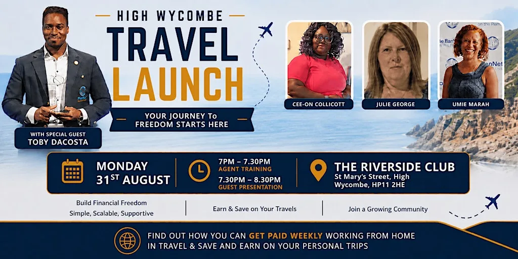 High Wycombe Travel Launch - Dream. Travel. Earn. Repeat. at The Riverside Club