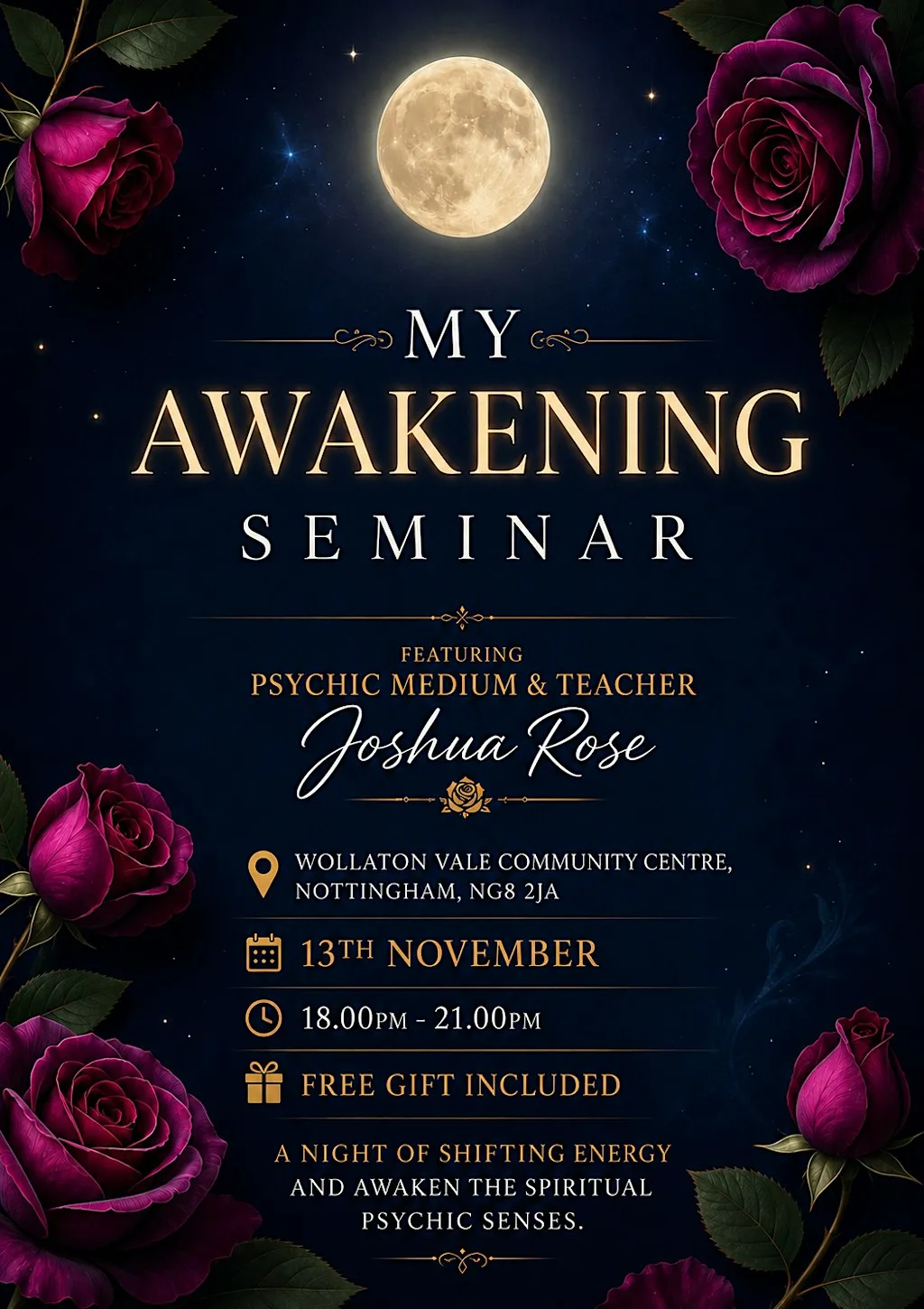 My Awakening Seminar at Vale Community Centre