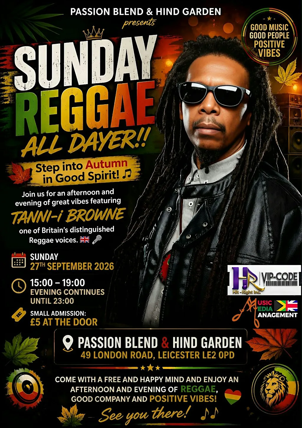 SUNDAY ALL DAYER WITH TANN-I BROWNE