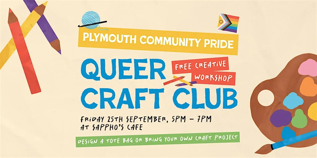 Queer Craft Club - Design a Tote Bag! at Sappho's Cafe & Community Space