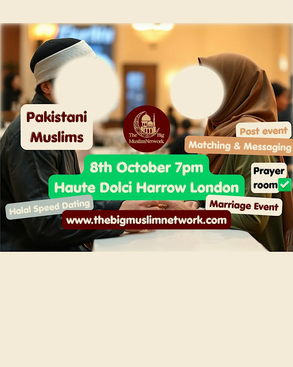 PAKISTANI Single MUSLIM MARRIAGE Event | Meetup | Age 22-38 LONDON Harrow at Haute Dolci