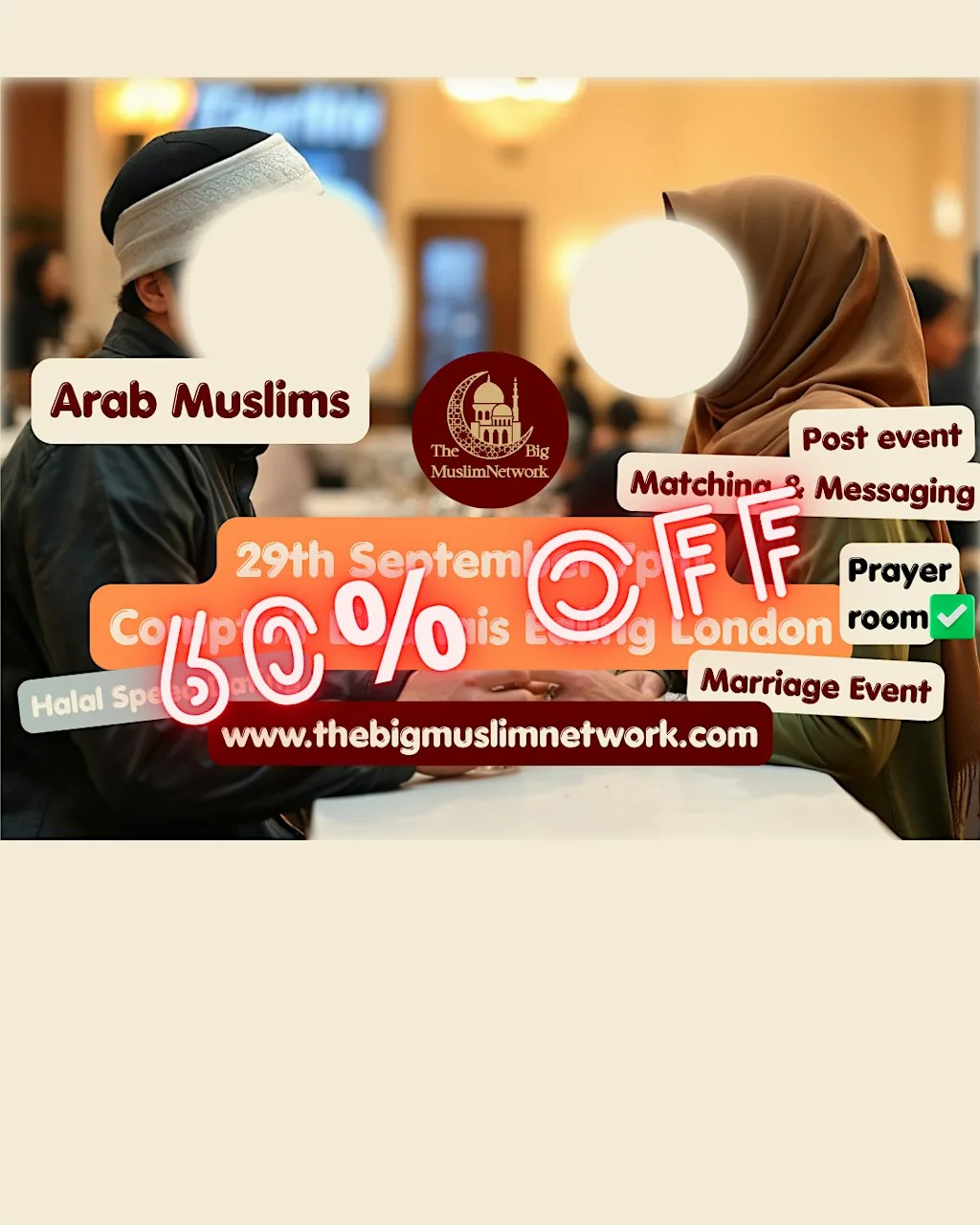ARAB Single MUSLIM MARRIAGE Event | MEETUP | LONDON Ealing at Comptoir Libanais Ealing