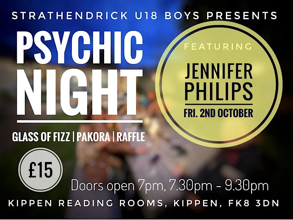 Psychic Night with Jennifer Phillips at Kippen Reading Rooms