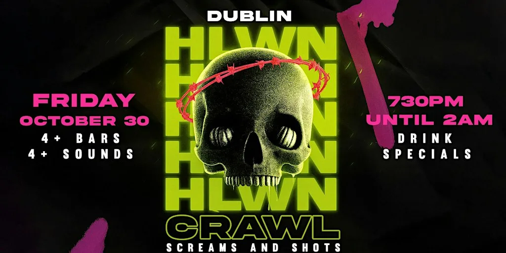 Dublin's Haunted Hop 2026: Halloween Bar Crawl (Friday, Oct 30) at Crowbar