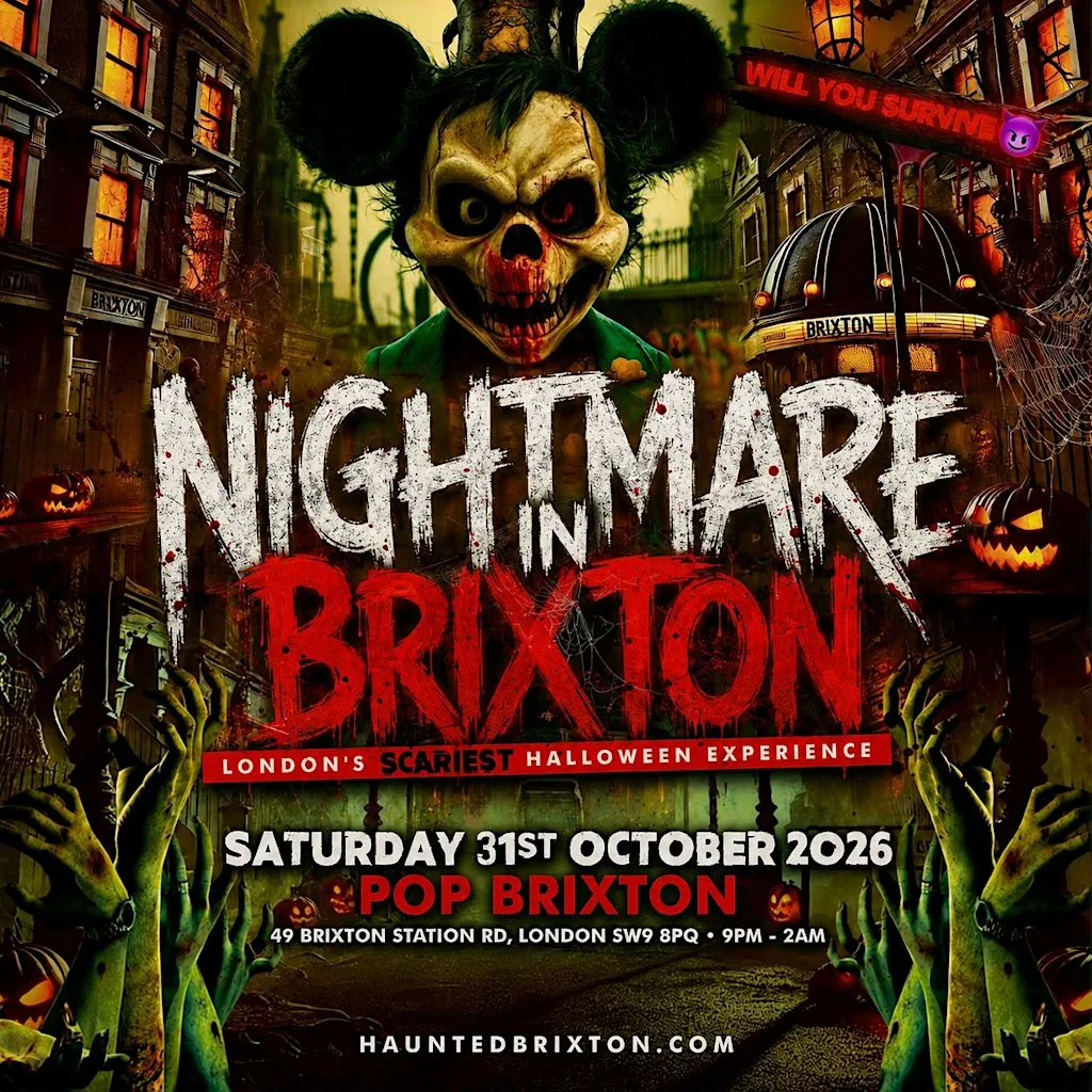 Nightmare In Brixton - London's Biggest Halloween Party - 1000+ Ravers at Pop Brixton