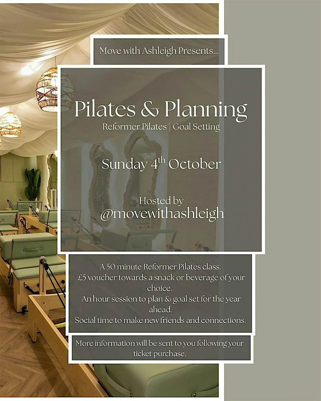 Pilates & Planning - Reformer and Goal Setting Session
