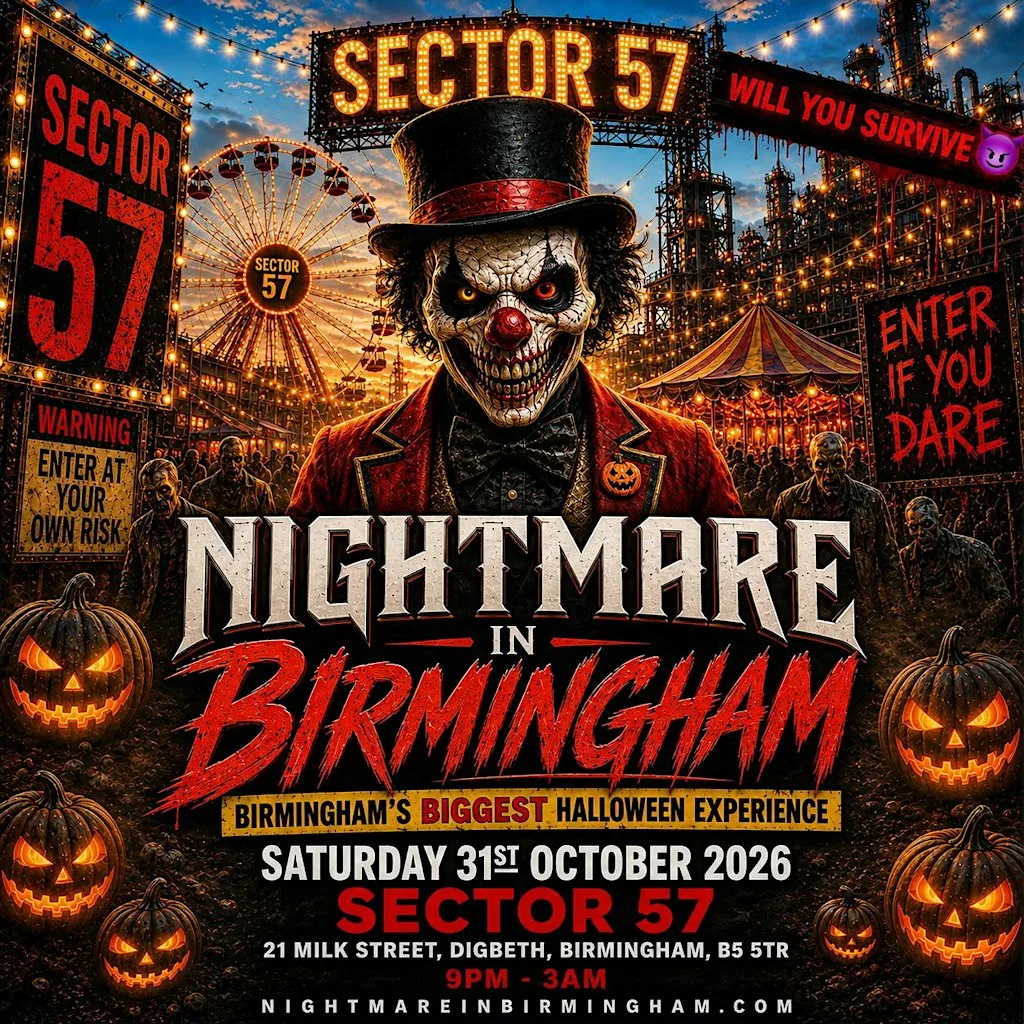 Nightmare In Birmingham - The Biggest Halloween Party - 1000+ Ravers