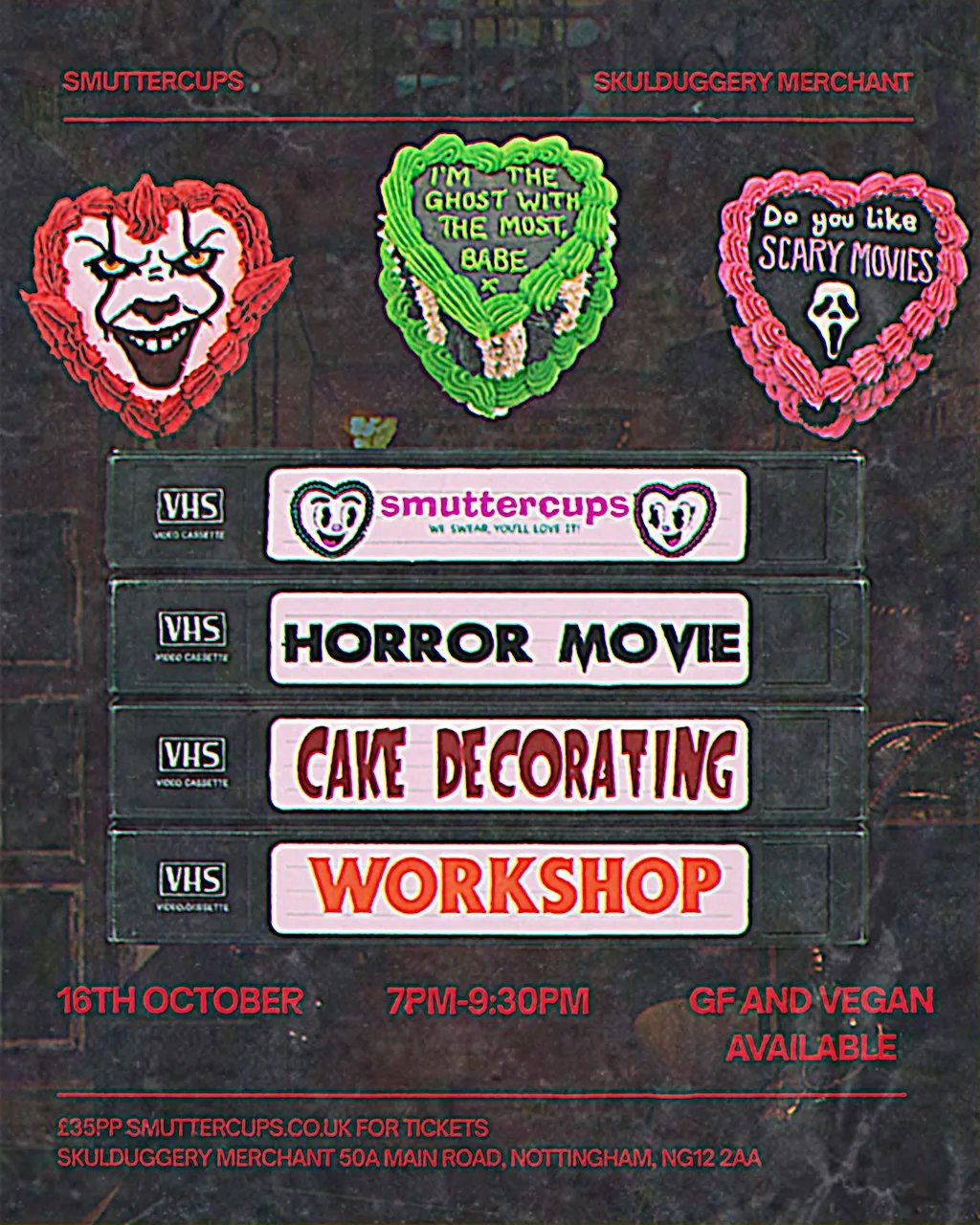 Smuttercups x Skulduggery - Scary Cake Decorating Workshop