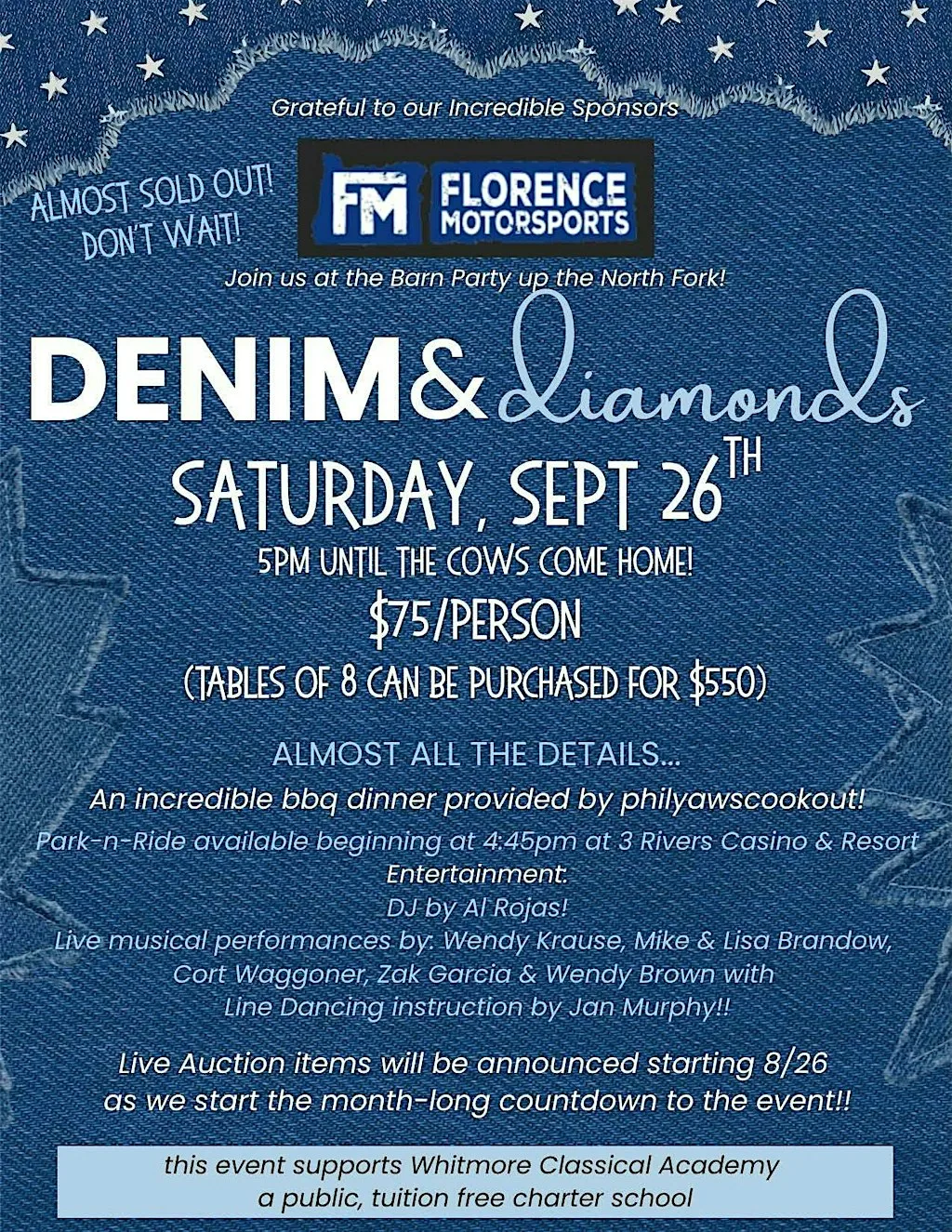 Denim and Diamonds Barn Dance and Party!
