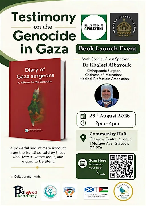 Testimony on the Genocide in Gaza, Glasgow