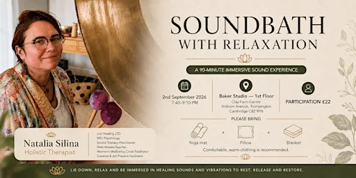 SOUNDBATH with RELAXATION at Clay Farm Centre
