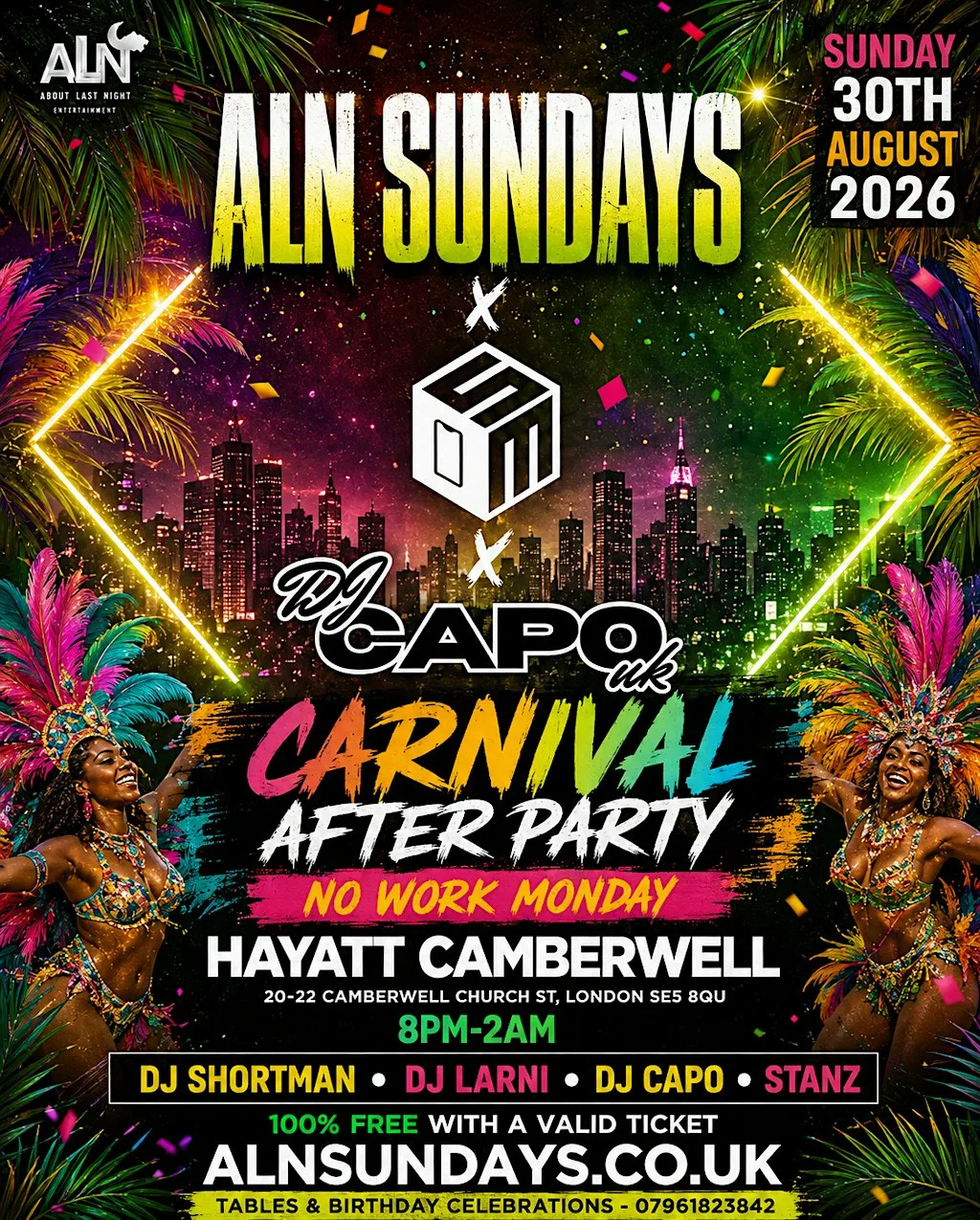 ALN Sundays X DJ Shortman X DJ Capo - Carnival After Party