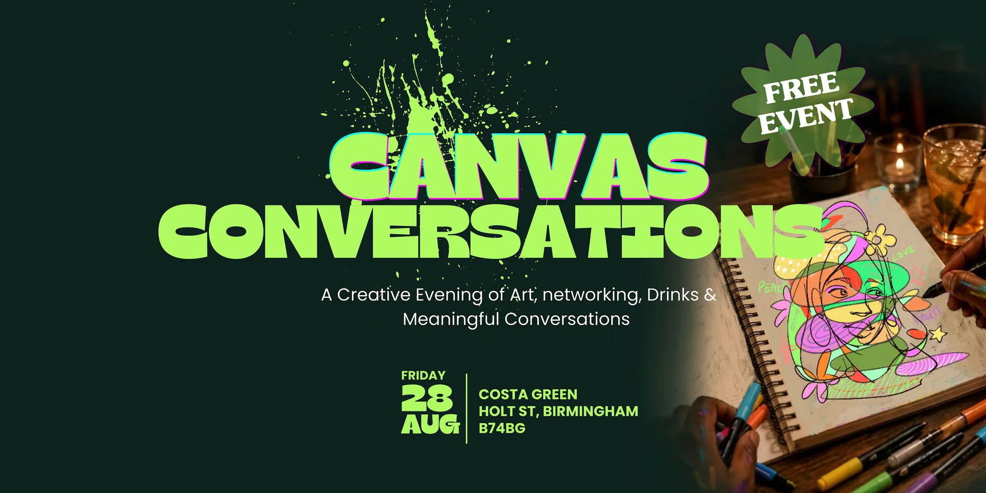 Canvas Conversations at The Gosta Green
