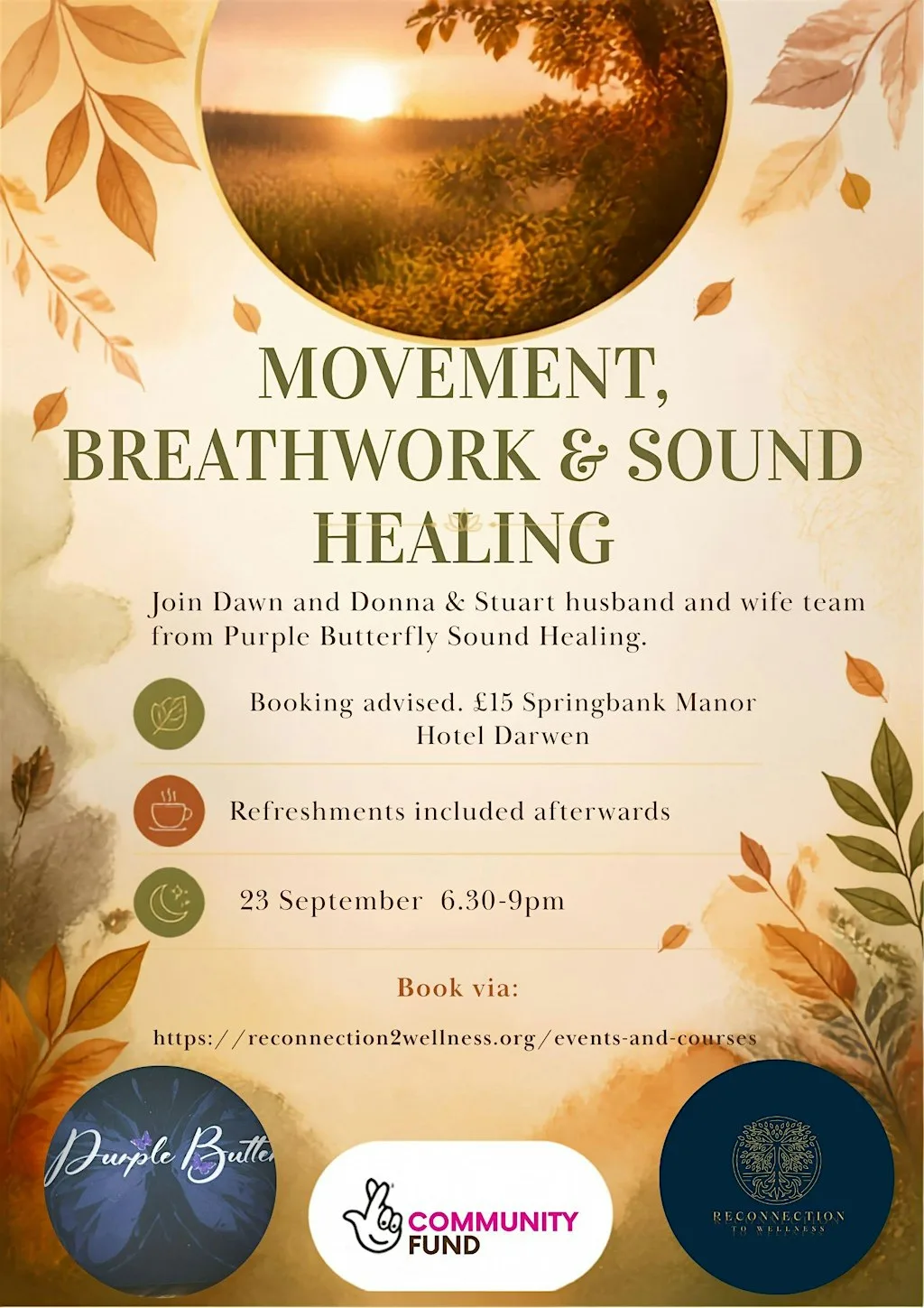 Movement, Breathwork & Sound Healing: Autumn Equinox at Springbank Manor