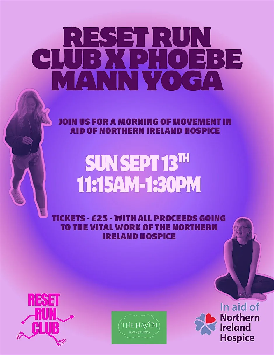 Reset Run Club x Phoebe Mann Yoga at 2b Castle Square
