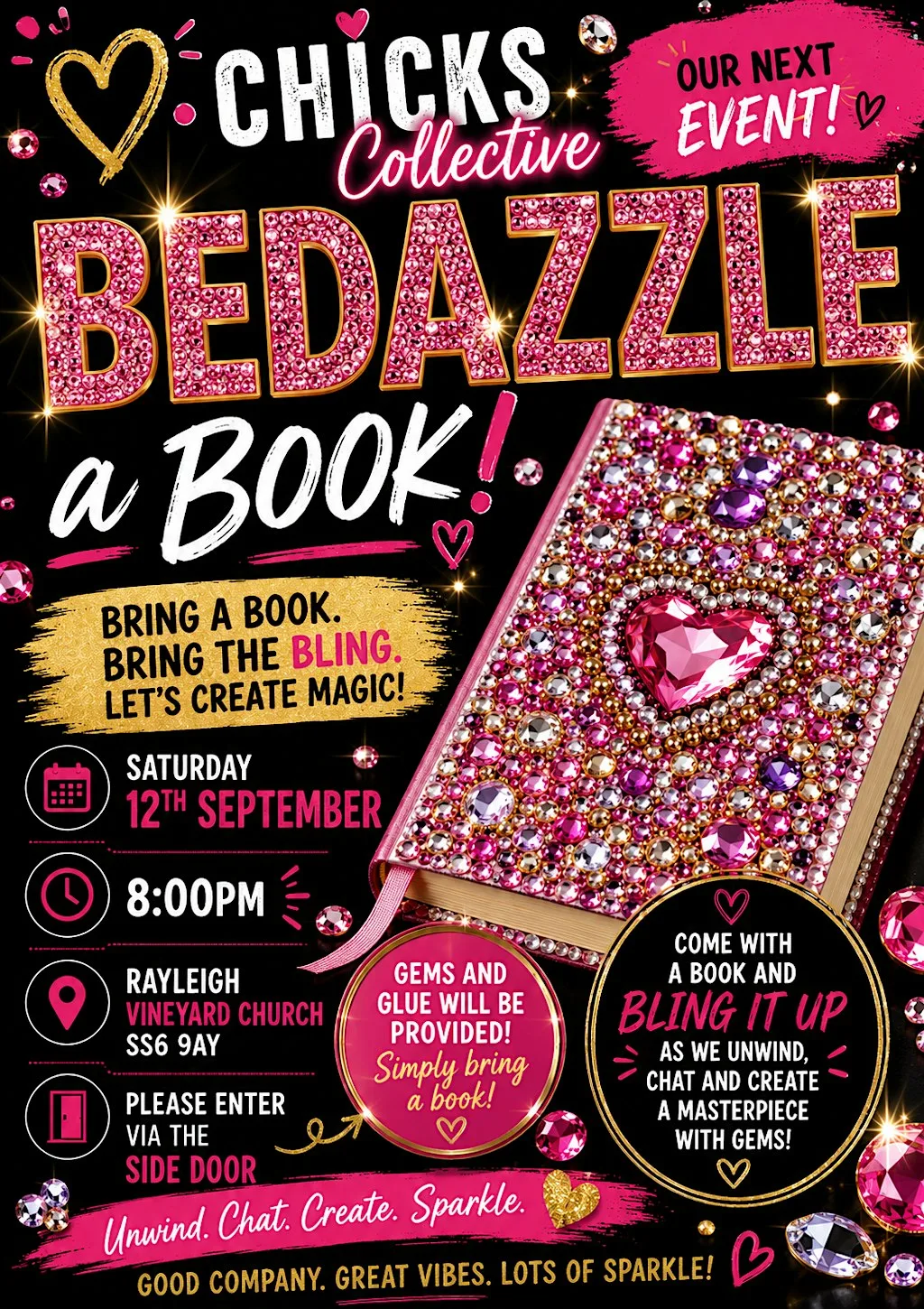 Bedazzle a book ladies event