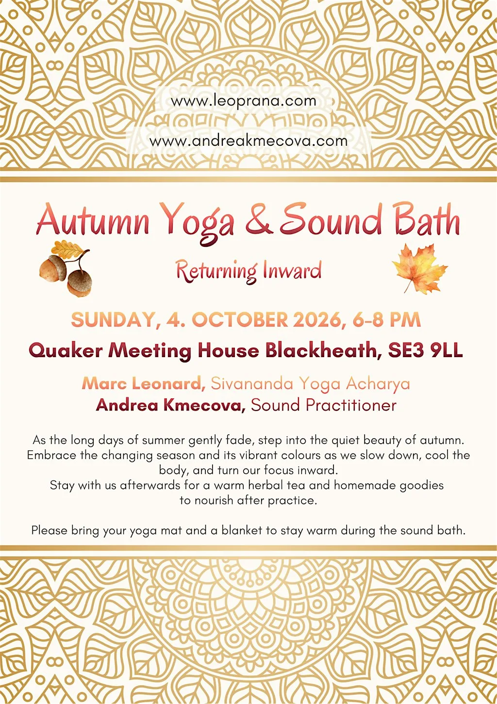 Yoga & Sound Bath: Returning Inward at Quaker Meeting House