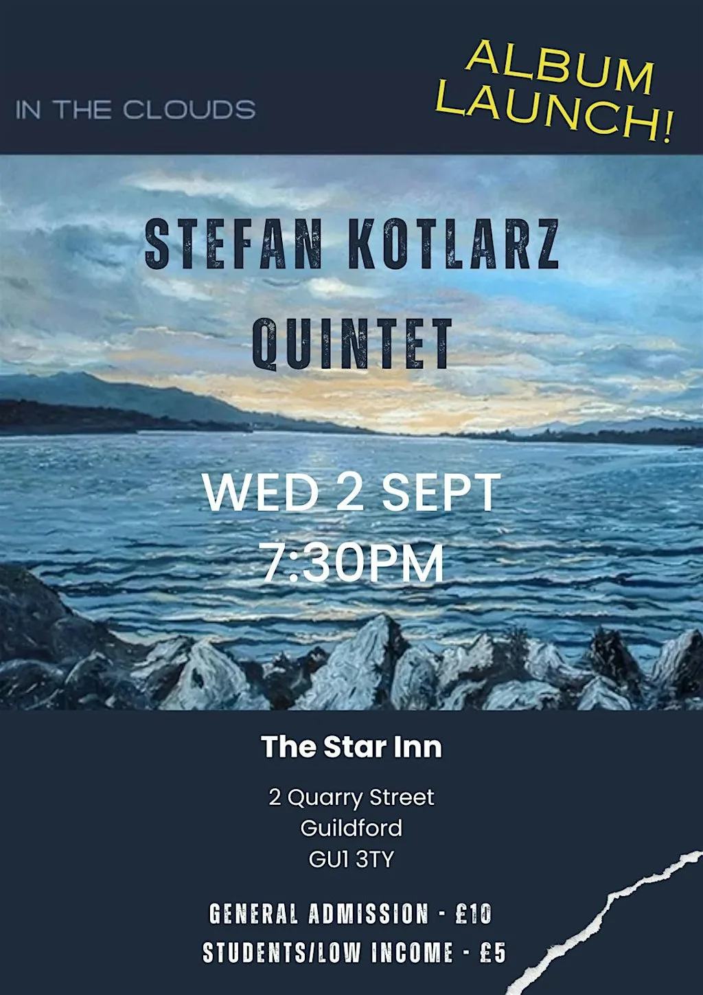 Stefan Kotlarz Quintet - ‘In The Clouds’ Album Launch