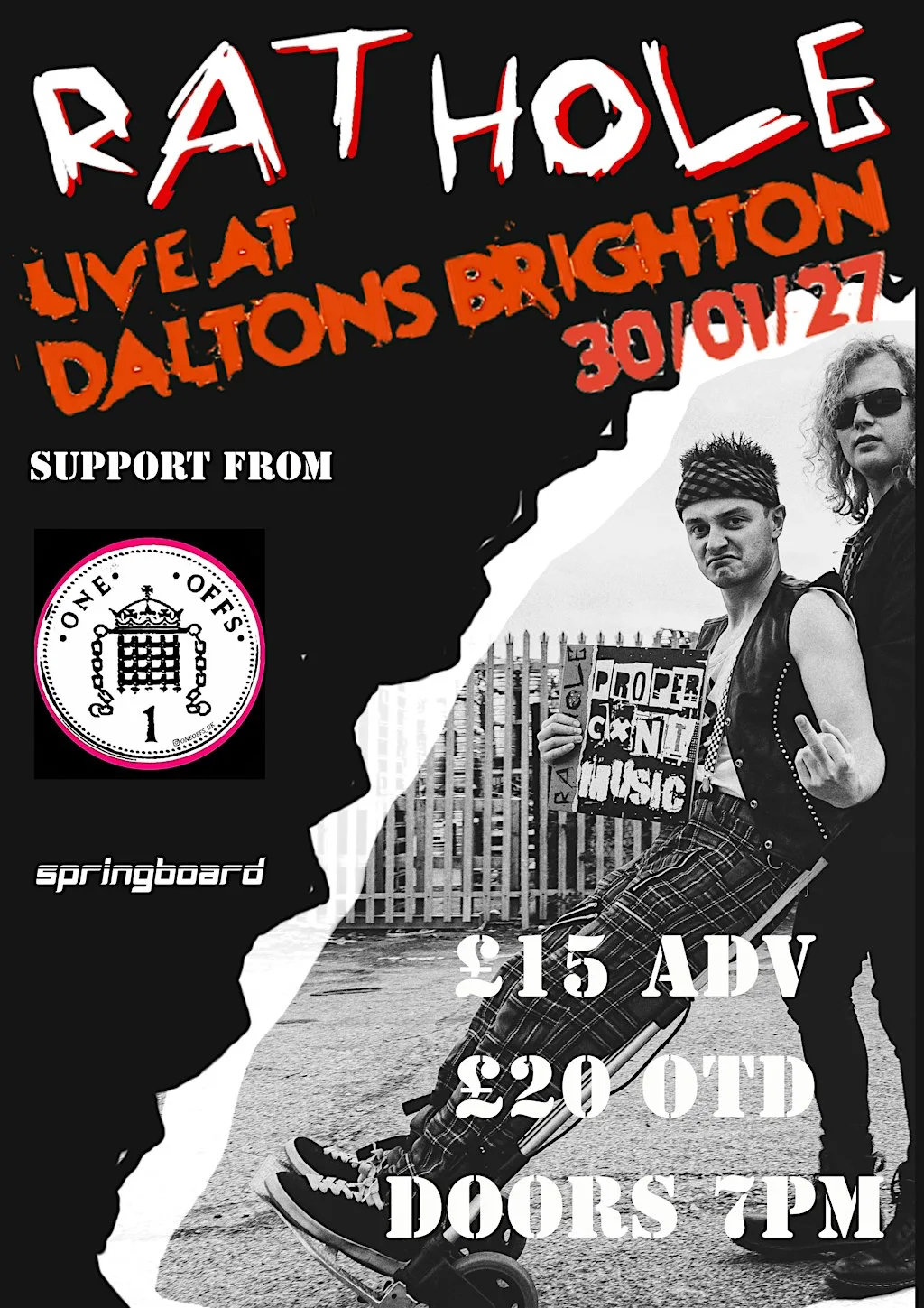 RAT HOLE LIVE IN BRIGHTON at Daltons