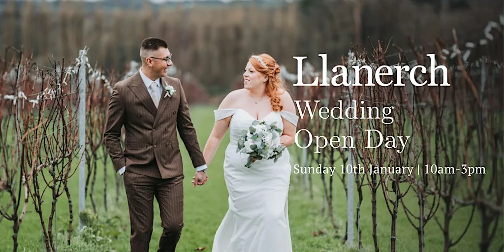 Llanerch Vineyard Wedding Open Day- Sunday 10th January 2027 at Llanerch Vineyard Hotel