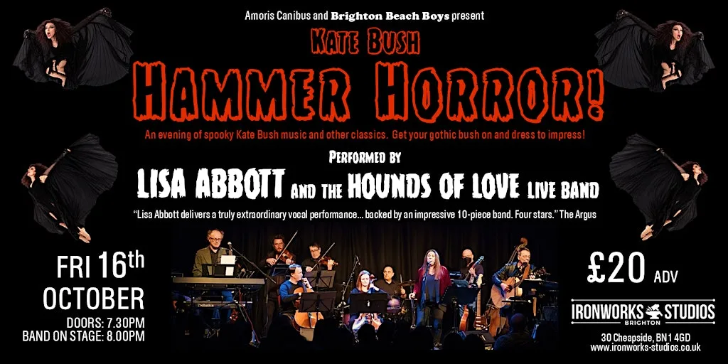 Hammer Horror – An Evening of Kate Bush's Spooky Songs and Other Classics at Ironworks Studios