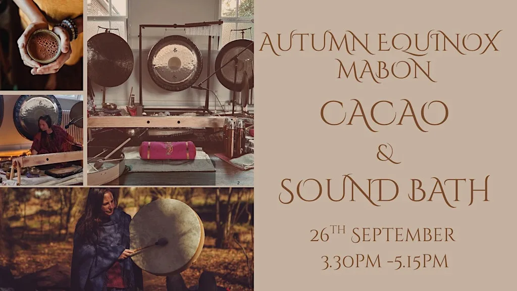 Autumn equinox Cacao ceremony and sound bath at Gilling West Village Hall